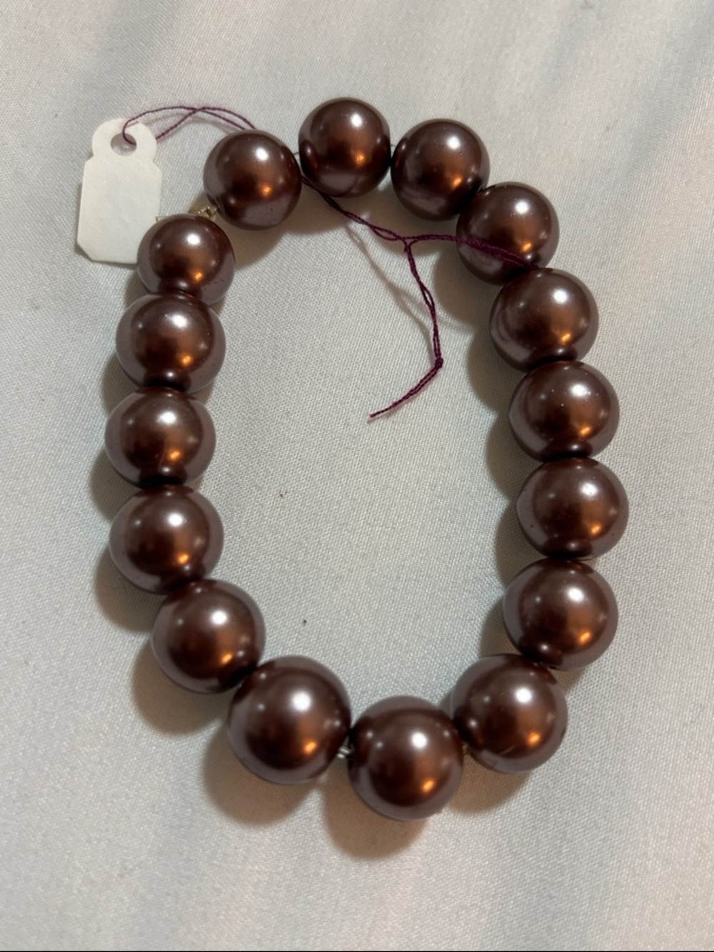 Deep Brown Pearl Stretch Bracelet - Women Jewelry